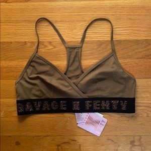 Savage X Fenty Bralette, Size M, NWT, Military Grn